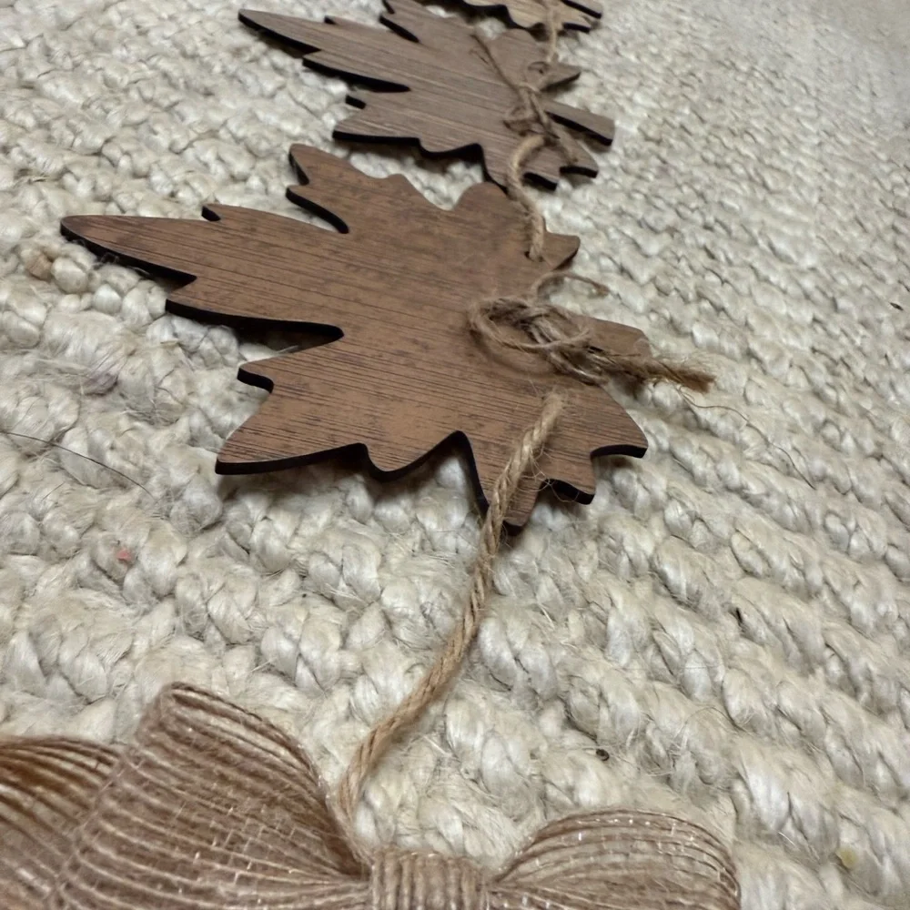 (NWT) Wooden Garland 43” (set of 2)